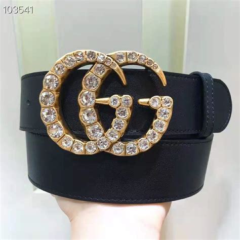 gucci leather belt with crystal double g buckle|gucci double g belt price.